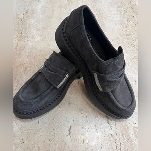 ASH Women's Medusa Studded Platform Loafer Leather, Chunky Heel Size 37 (6.5)